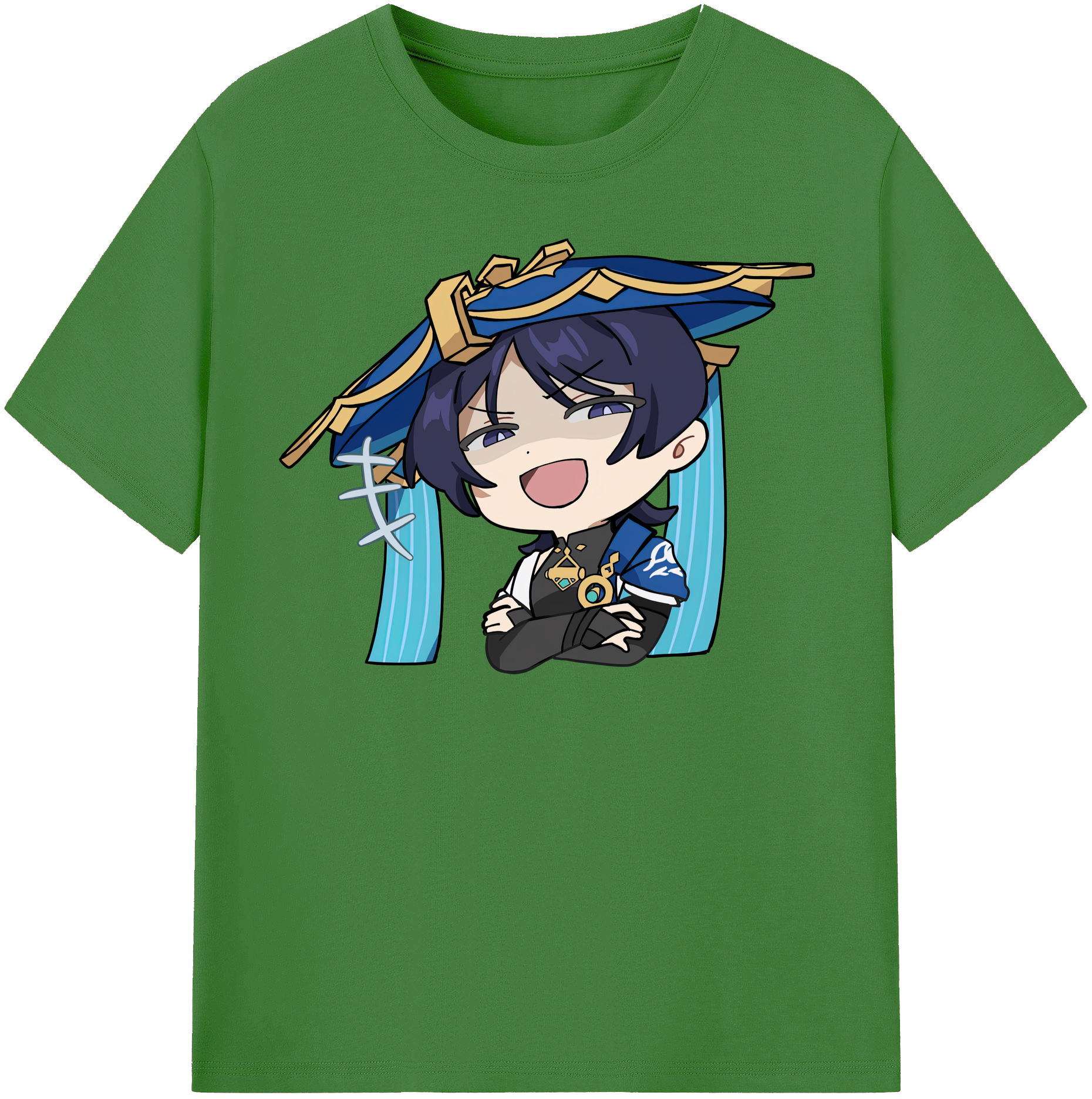 げんし神 さんペい genshin Sanpei レディースカジュアルプリントTシャツ（綿100％）
